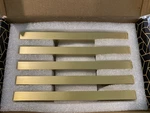 Qogrisun 5-PACK Brass Cabinet Pulls Square S, 4" Hole Centers 6.25' Total. Fixed Price $29.95.