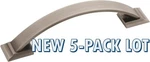 Nos 5-PACK Lot Amerock Cabinet Drawer Pull Antique Silver 3-3/4" Cc BP29355AS. Fixed Price $18.13.
