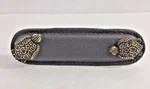 Vicenza Designs K1174 Pollina Turtle 3IN Leather Pull Black Antique Brass $87. Fixed Price $35.00.
