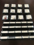 Lot Of 16! Atlas Homewares 340 Black Crystal Cabinet Knobs, 342 5" Pulls. Fixed Price $120.00.