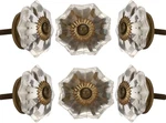 Set Of 6 Crystal Knobs For Cabinet & Drawers Decorative Glass Home Kit. Fixed Price $41.99.