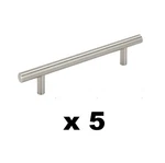 Bar Drawer Pull X5 Solid Stainless Steel 1/16" Axel 875308 Lot Of Five (5). Fixed Price $30.00.