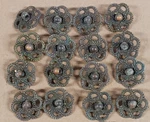16 Kbc Keeler Brass H497 K1100 Drop Handle Drawer Pull Screw Rosettes Only. Fixed Price $16.00.