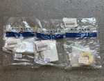 3 New Old Stock Rockler Brass Hardware Furniture Flush 1/2 Ring Pulls. Fixed Price $18.36.