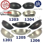 Swiss Kelly Oil Rubbed Bronze Satin Nickel Kitchen Cabinet Handles Drawer Pulls. Fixed Price $37.12.
