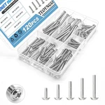Teoyngu 120PCS Assortment Cabinet Pull And Knob Screws, M4 16/18/20/25/30MM. Fixed Price $11.94.