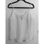 Naked Zebra White Spaghetti Strap Top M (1353). Fixed Price $12.00.