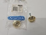 Lot Of Amerock BP728-3 Polished Brass 1/4" Viscount Cabinet Knob Pulls. Fixed Price $14.99.