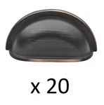 *lot Of 20* Gliderite 3 In. Oil Rubbed Bronze Classic Cabinet Pulls *new*. Fixed Price $29.99.