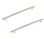 Set Of 2) Cyprus 18 Center-to-center Polished Nickel Cabinet Appliance Pull. Fixed Price $46.46.
