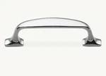 New Restoration Hardware Bistro Polished Nickel 4" Drawer Pull Cabinet Handle V. Fixed Price $12.99.