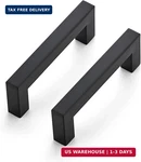 Ravinte 10 Pack 3-1/2 Inch Kitchen Square Cabinet Handles Matte Black Pulls. Fixed Price $42.24.