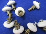Eight Amerock White Ceramic Knobs. BP856-30. Fixed Price $9.99.