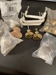 Assorted Lot Of Used Brass Wood Metal Knobs Drawer Cabinet Pulls. Fixed Price $7.50.