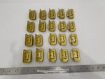 (20) Used Amerock BP7550-3 Hinge Self-closing 1/2" Overlay Polished Brass. Fixed Price $50.90.