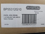 Amerock Set Of 10 Highland Ridge 1-3/16 Inch Mushroom Cabinet Knob Satin Nickel. Fixed Price $89.00.