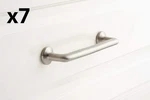 7 X Signature Hardware 950866-4 Belfast Inch Handle Cabinet Pull Brushed Nicke. Fixed Price $41.99.