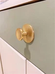 Lbfeel 4 Pack Brass Backplate With Gold Knob Cabinet Pulls Brushed. Fixed Price $38.99.