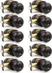 10 Pack Oil Rubber Bronze Privacy Door Knobs Interior, Classic Round Shape ...... Fixed Price $113.15.