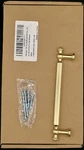 Haliwu 10 Pack Brushed Gold Cabinet/drawer/dresser Pulls, 5" Center Zinc Alloy. Fixed Price $33.93.
