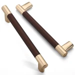 Amerdeco 10 Pack Brown And Gold Knurled Cabinet Pulls 7 Inch Hole Center Kitchen. Fixed Price $82.48.