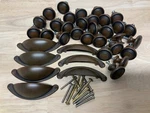 Amerock Oil Rubbed Bronze Cup Pull Knobs BP9365ORB BP1586ART Cabinet Rust LOT/36. Fixed Price $64.95.