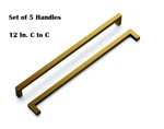 Hickory Hardware Skylight Pack Of (5) 12" To Square Bar Appliance Handle. Fixed Price $49.95.