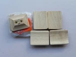 Vintage Amerock Wooden Cabinet Pulls, Knobs, BP-846-WD -- Lot Of Six- Nos. Fixed Price $12.95.