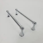 SET/2 Pottery Barn Sussex 6" Drawer Cabinet Pulls Polished Nickel -no Hardware. Fixed Price $26.20.