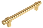 Pack Cosmas 161-128BB Brushed Brass Cabinet Bar Handle Pull 5" Hole Centers. Fixed Price $7.99.