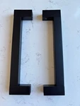 Alno G420-6-MB 6" Back To Glass Door Pull Matte Black. Fixed Price $95.00.