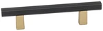 Alno A2905-3-CHP/MB Quadrato 3" Pull Groove Bar Champagne/matte Black. Fixed Price $18.36.