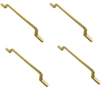 4PC X Kitchen Zinc Alloy Handle Pull Gold Brushed Brass Cabinet Drawer Door. Fixed Price $18.39.