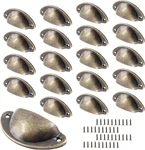 Bivethoi 20 Pack Cabinet Cup Antique Bronze Half Moon Drawer Pulls, 2-. Fixed Price $16.95.