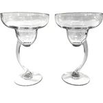 Libbey Bravura Clear Vintage Eclectic Mcm Margarita Glasses-set Of Two. Fixed Price $18.50.