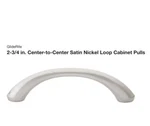 5 Pack New Glide Rite 2-3/4 In. Center-to-center Satin Nickel Loop Cabinet Pulls. Fixed Price $15.00.