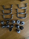 Knocker Bail Pull Cabinet Furniture Hardware Drawer 4" C-c Vintage Silver 8 Pcs. Fixed Price $29.88.