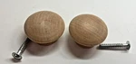 Vintage Natural Solid Wooden Drawer Pull Cabinet Knob Set Of 2. Fixed Price $7.99.
