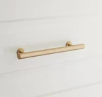 New 6" Satin Brass Diehl Adjustable Round Drawer Pull By Signature. Fixed Price $19.95.