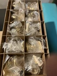 New Old Stock Vintage H.b. Ives Solid Brass Cabinet Drawer Knobs 10 Piece 1.25. Fixed Price $98.00.