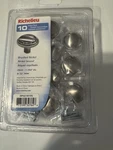 New Sealed 10 Pack Richelieu DP0218195 Cabinet Knobs Brushed Nickel 1-7/16 Dia. Fixed Price $13.22.