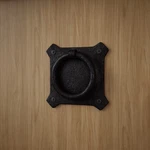 Black Wrought Iron Mission Ring Cabinet Pulls Drop 2" Rust Resistant Pack Of 8. Fixed Price $97.99.