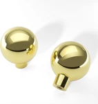 Banqin 30 Pack Cabinet Knobs, Plastic Round Drawer Gold Single Hole Kits. Fixed Price $22.49.