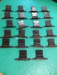 Lot Of 22 Amerock Ornate Hammered Oil Rubbed Cabinet Door Inset Hinge Free Swing. Fixed Price $34.95.