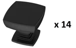 *14* Franklin Brass Parow 1-1/8 In. Matte Black Square Cabinet Drawer Knobs. Fixed Price $17.99.