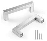 Czc Home Pack 4 Inch Drawer Pulls Set, Stainless Steel, 3.5" Hole Center. Fixed Price $14.41.