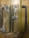 (4) Jeffrey Alexander Pull Handle 13" 12" Center Distance Holes Z290-12SN New. Fixed Price $82.00.