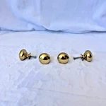 Vtg Solid Brass Door Drawer Lot Of Cabinet Round Knob Pulls 1/8" W/4 Screws. Fixed Price $10.45.