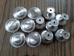 Amerock 12 Knobs With Screws BP1586G10 3/8" Satin Nickel Finish Cabinet. Fixed Price $18.99.