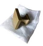 Haliwu 5 Pack Drawer Knobs Brushed Gold Square Brass Kitchen Cabinet. Fixed Price $14.99.